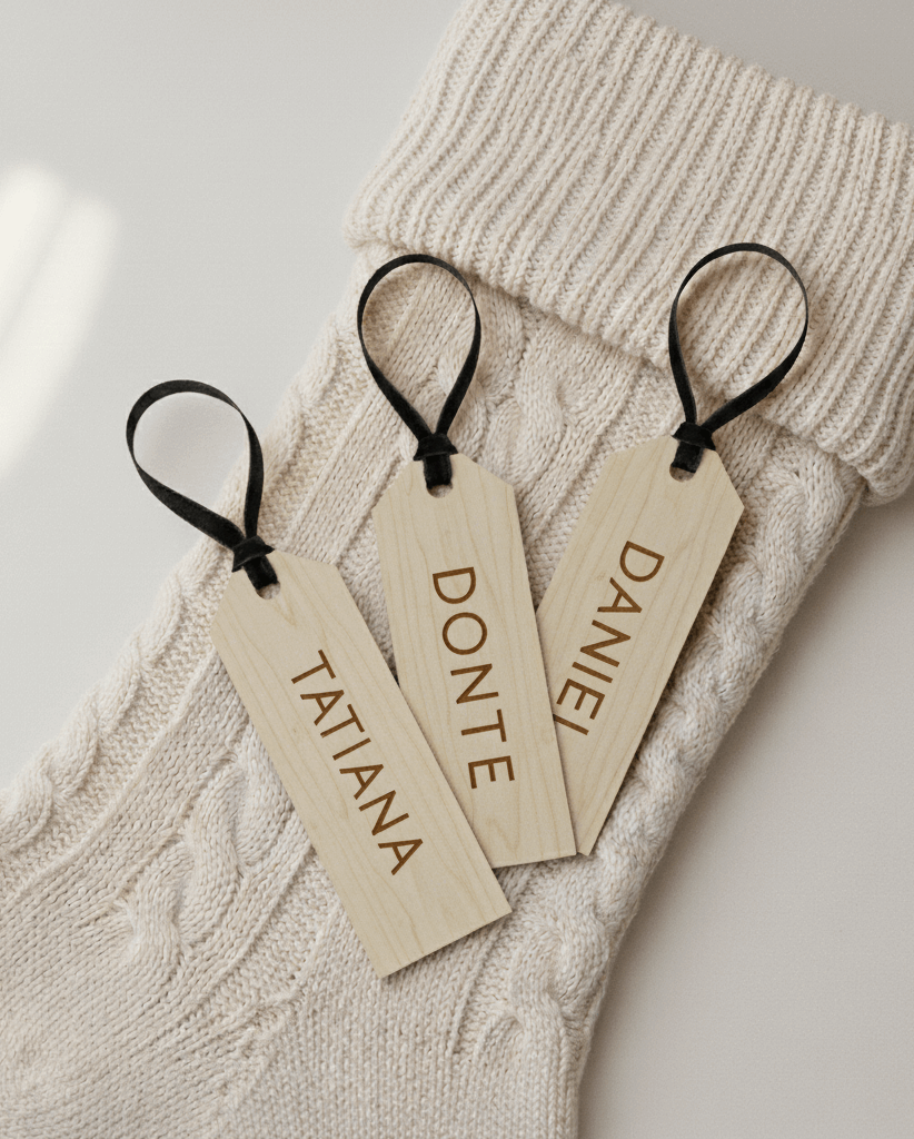 Personalized Stocking Name Tag