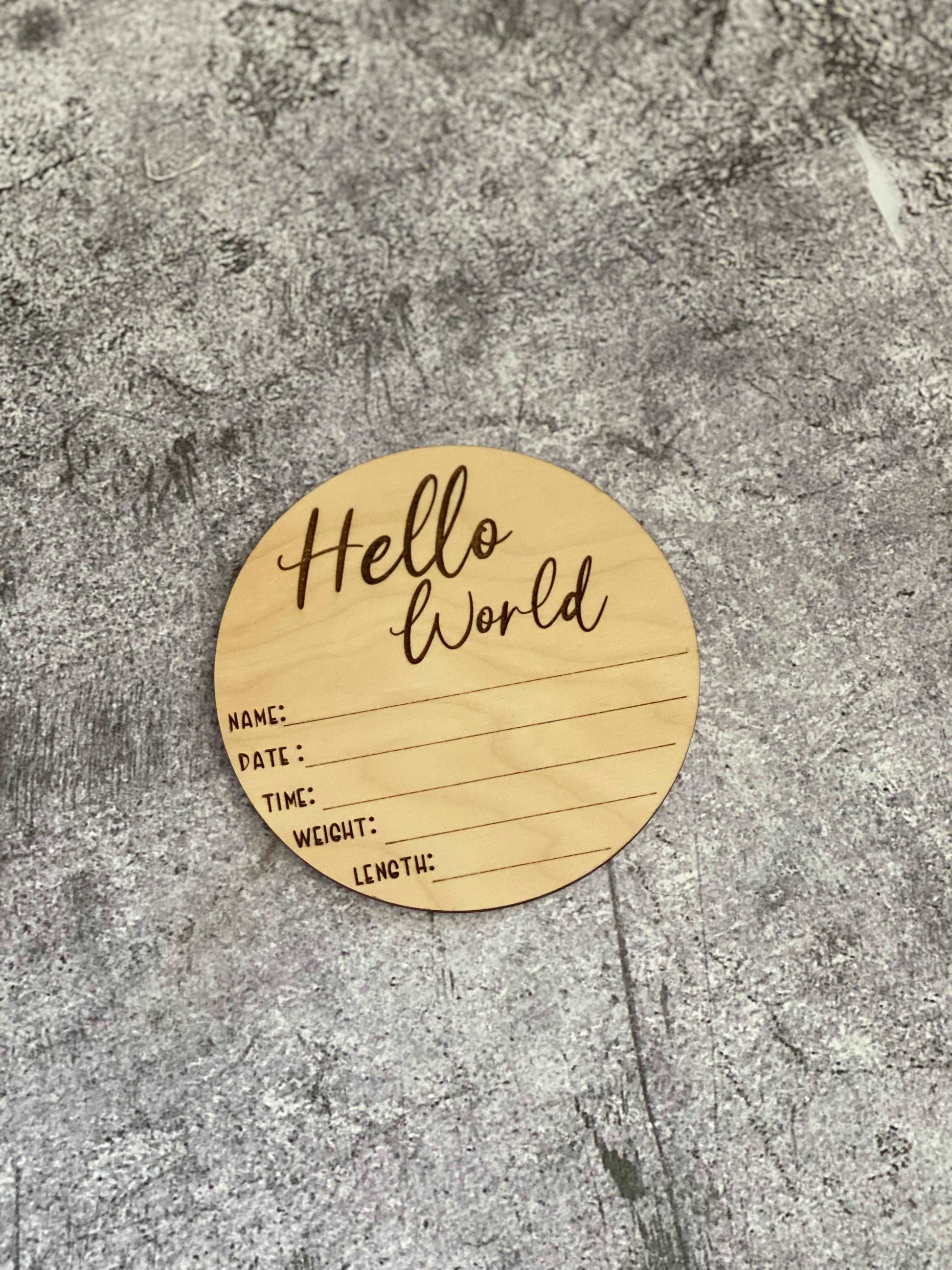 Birth Announcement Sign