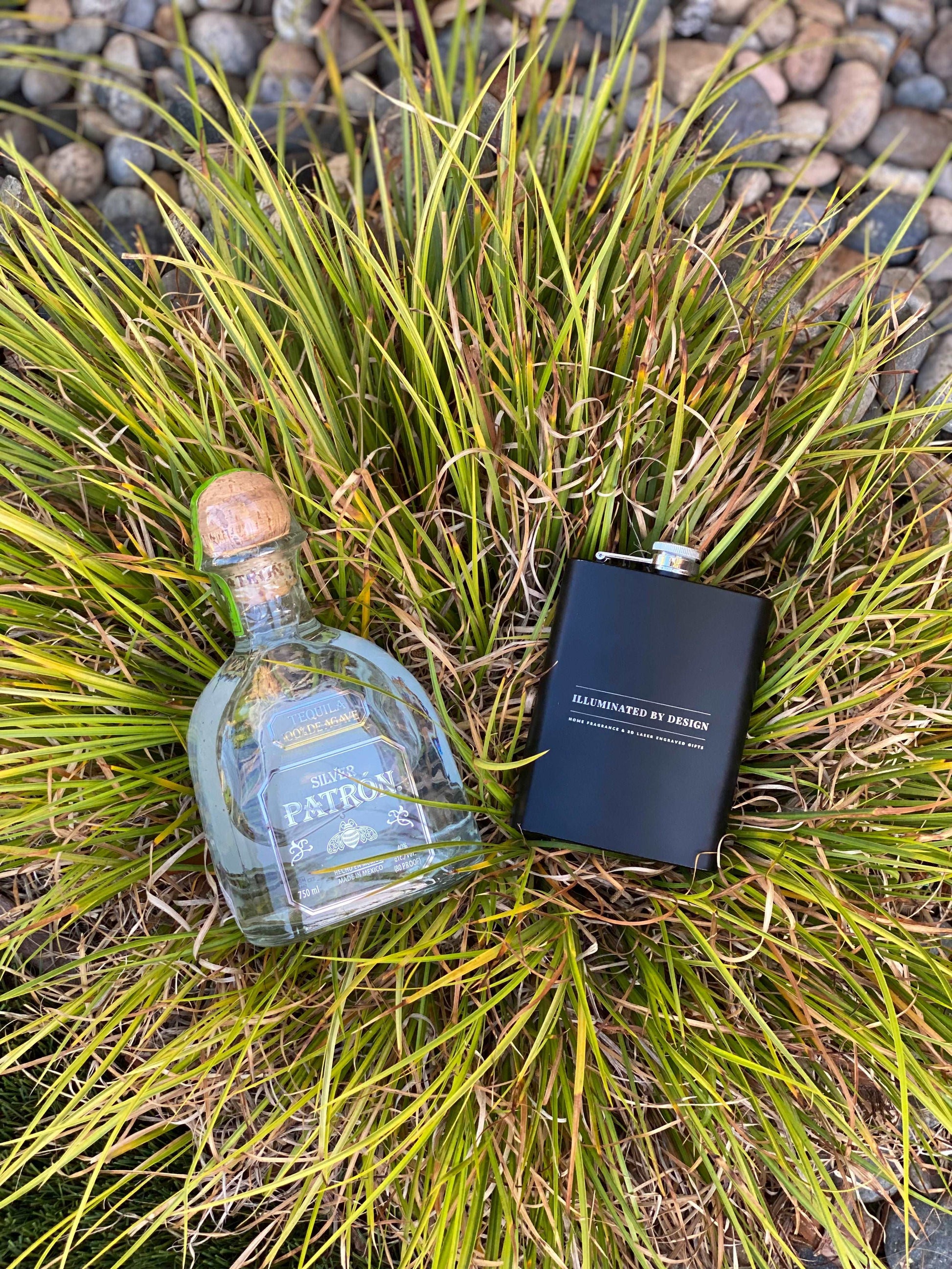 Engraved Drinking Flask