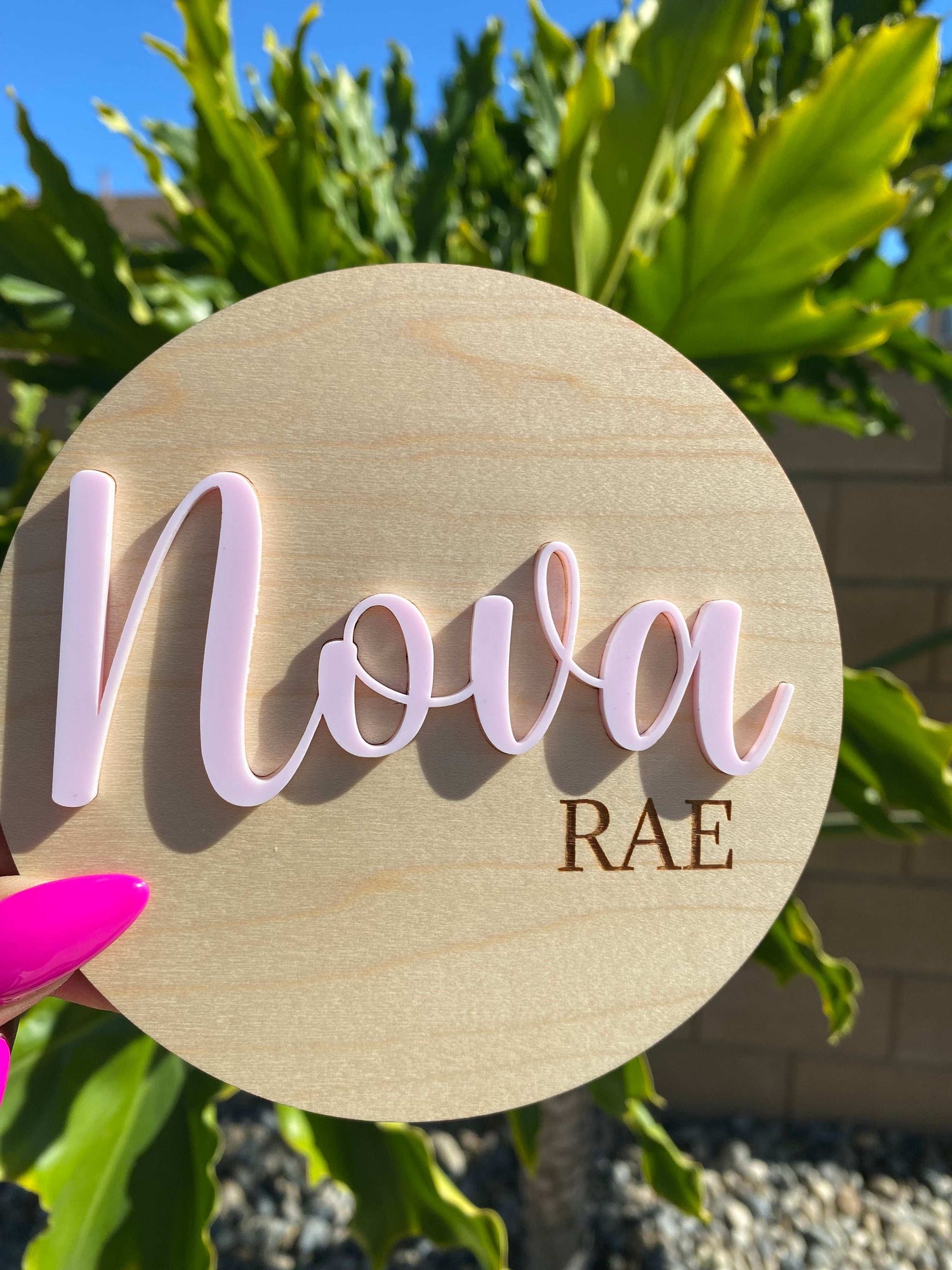 Personalized laser engraved gifts for babies and children, including ornaments, keepsakes, bag tags, and décor.