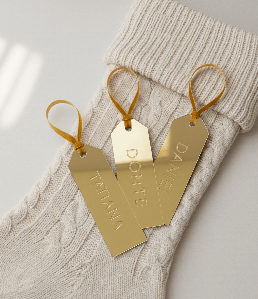Personalized Stocking Name Tag
