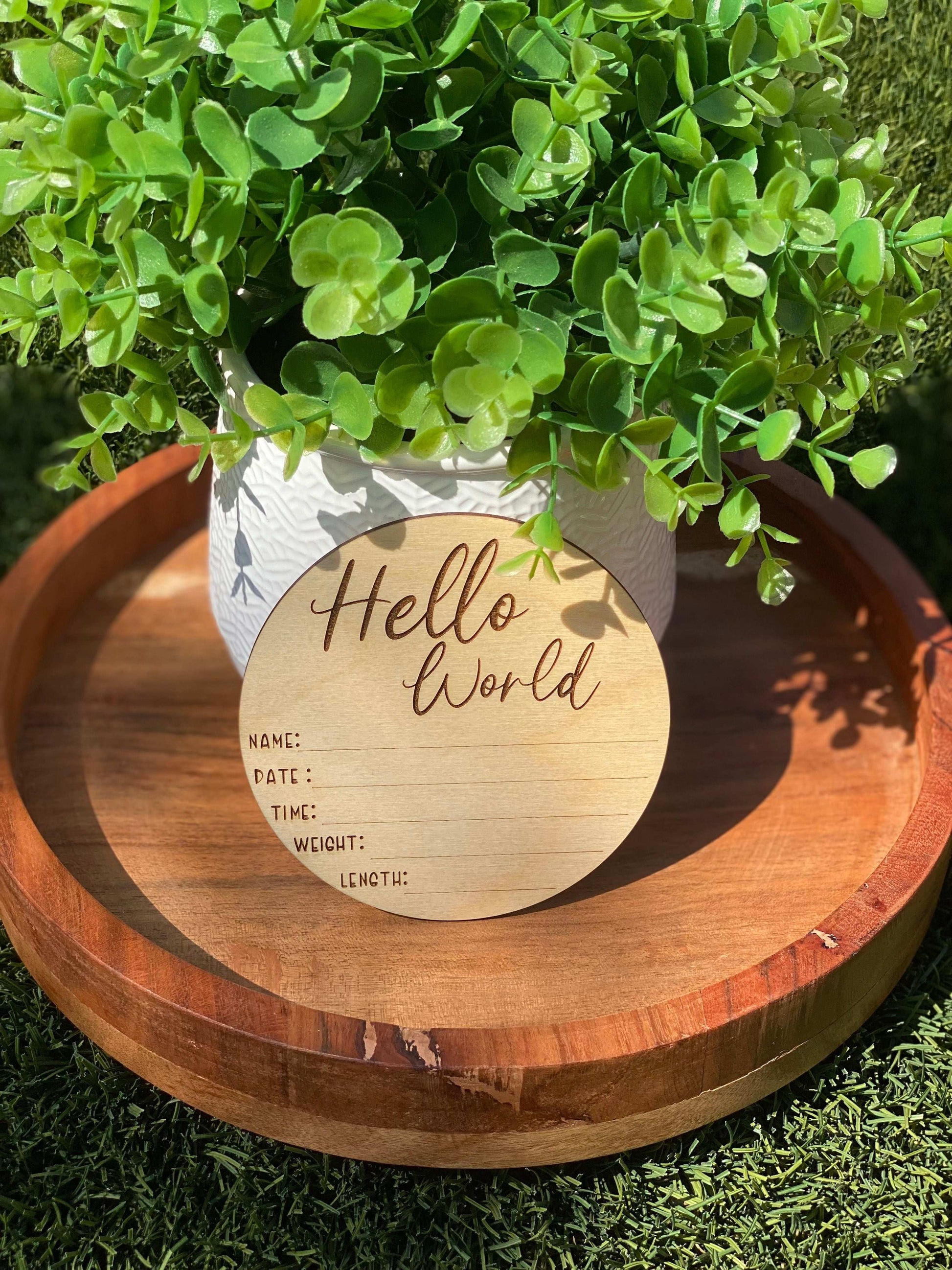 Birth Announcement Sign