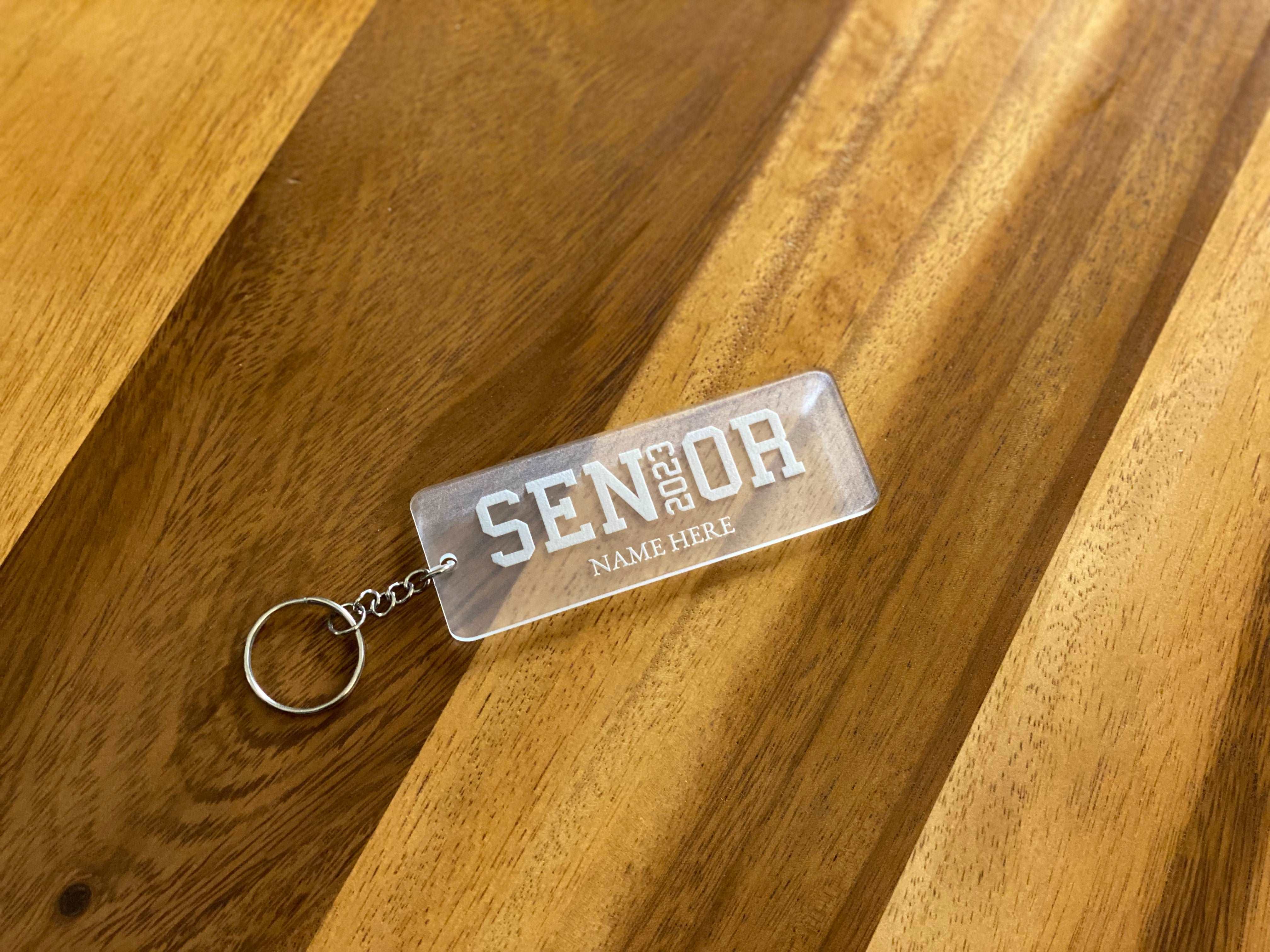 Senior sales picture keychain