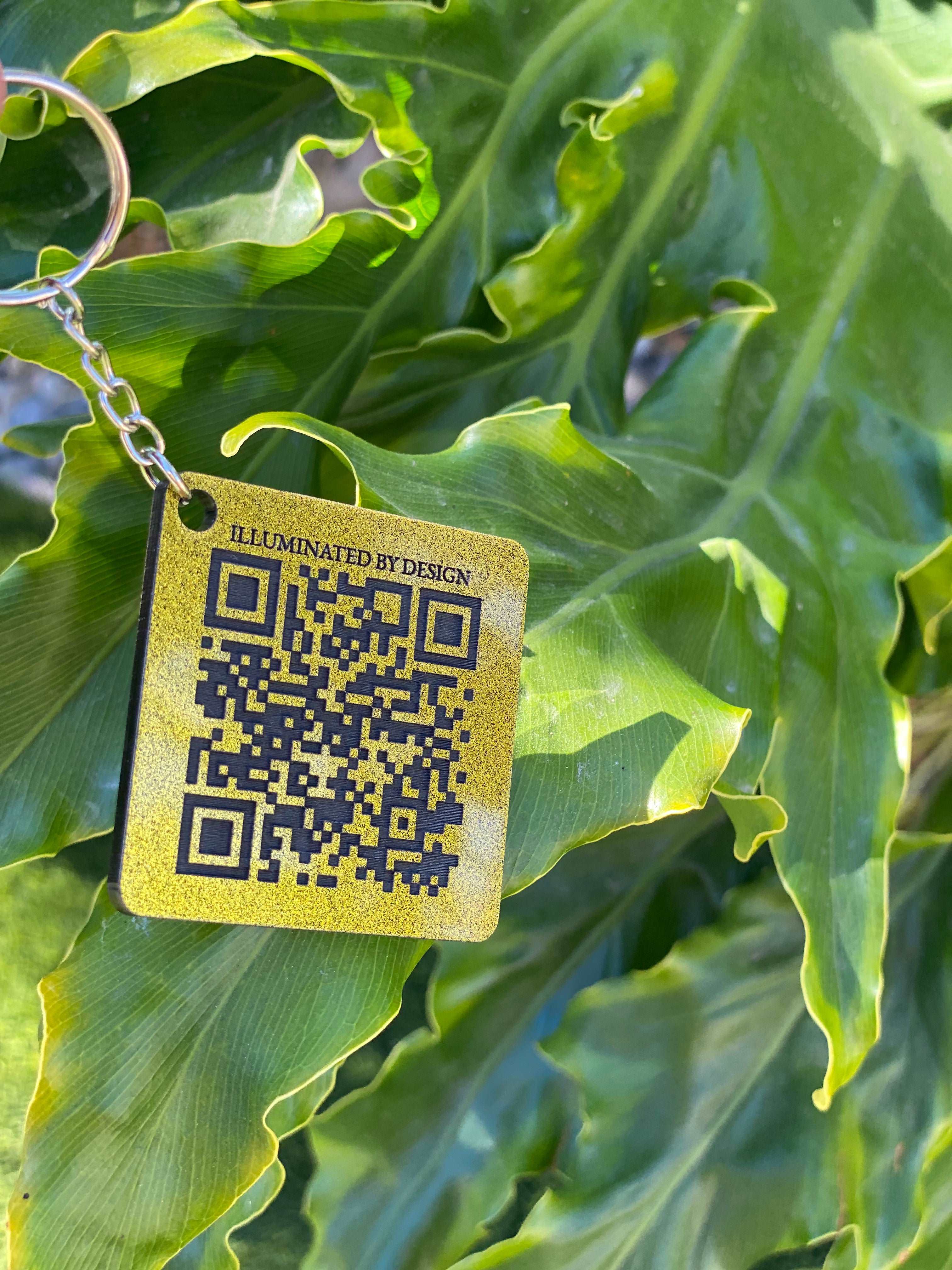 QR Code Keychain – Illuminated By Design