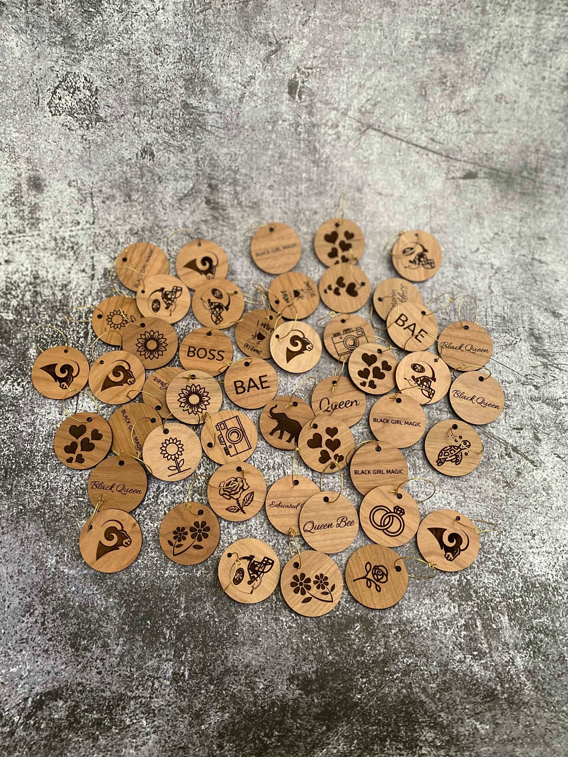 10PCS Personalized Decorating Blank Cork Wine Glass Ring Charms Drink – Wine  To Love
