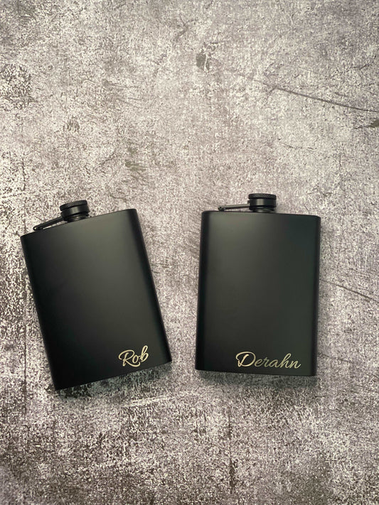 Engraved Drinking Flask
